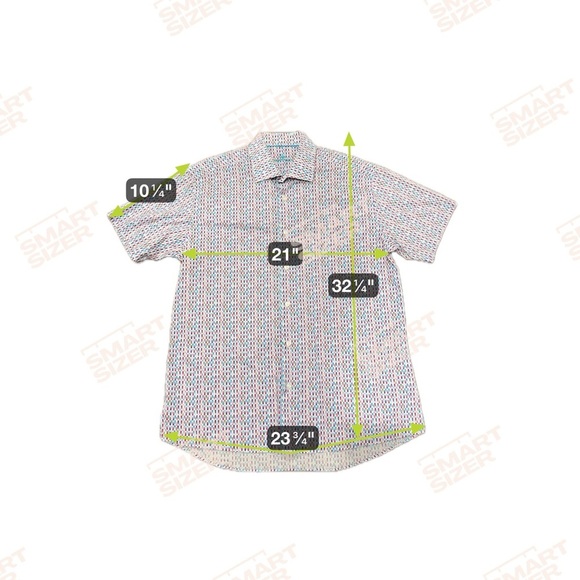 BERTIGO SHORT SLEEVE SHIRT DAIMON Bright Multicolor Pattern Men’s Size Large - Picture 8 of 13